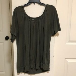 Olive green Light weight top.